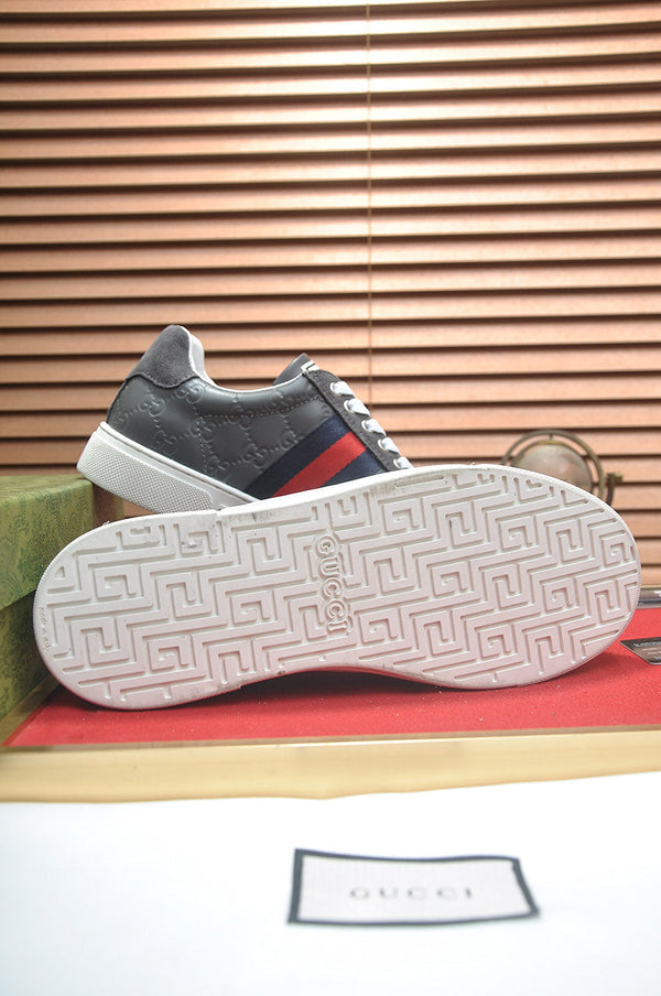 GG Men's ACE Sneaker Grey Suede Sheepskin 526171