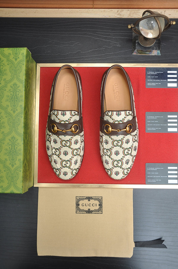 GG Men's Jordaan Loafer Brown Canvas 600721