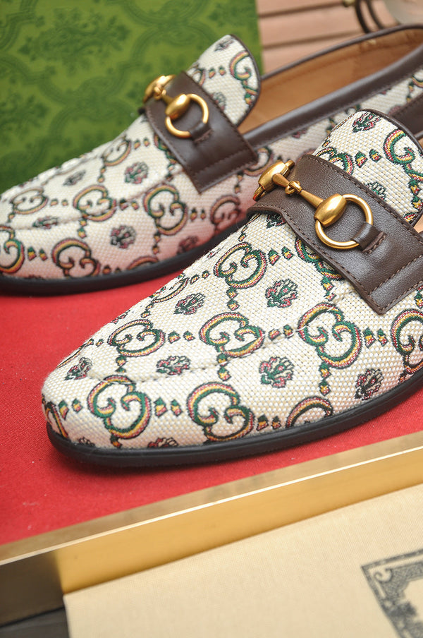 GG Men's Jordaan Loafer Brown Canvas 600721