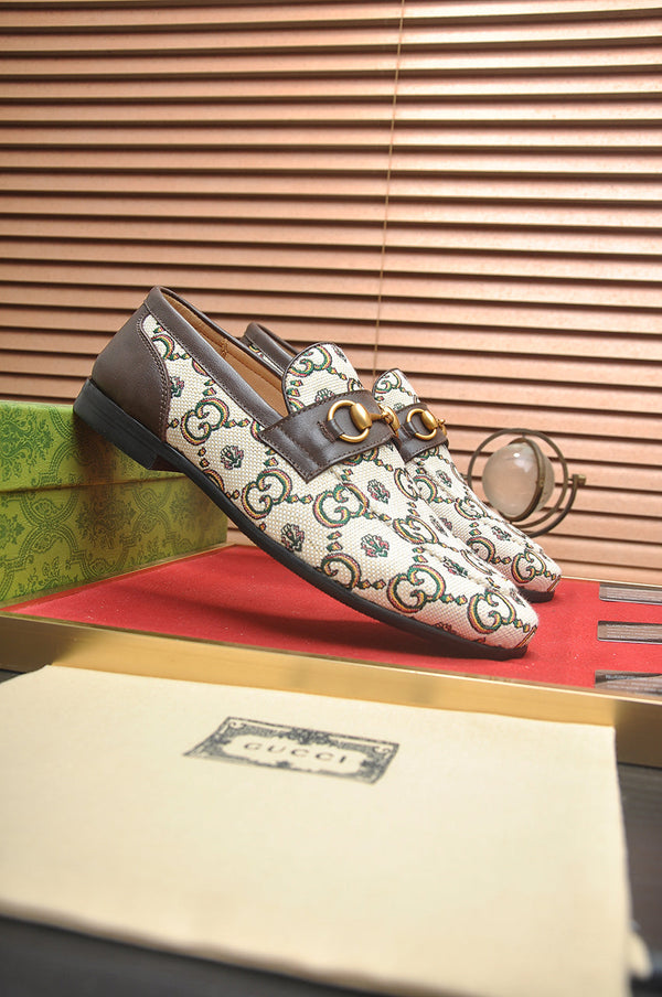 GG Men's Jordaan Loafer Brown Canvas 600721