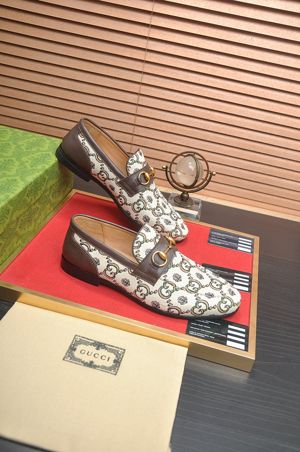 GG Men's Jordaan Loafer Brown Canvas 600721