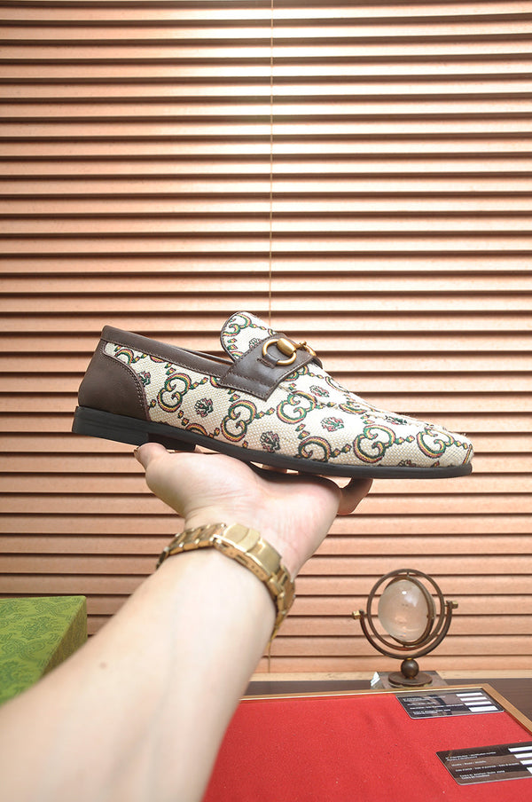 GG Men's Jordaan Loafer Brown Canvas 600721