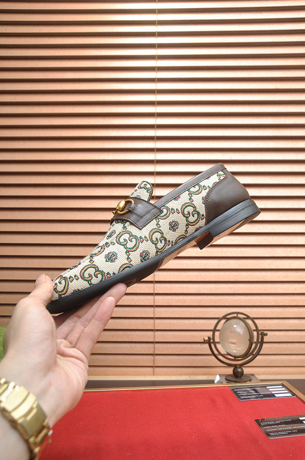 GG Men's Jordaan Loafer Brown Canvas 600721