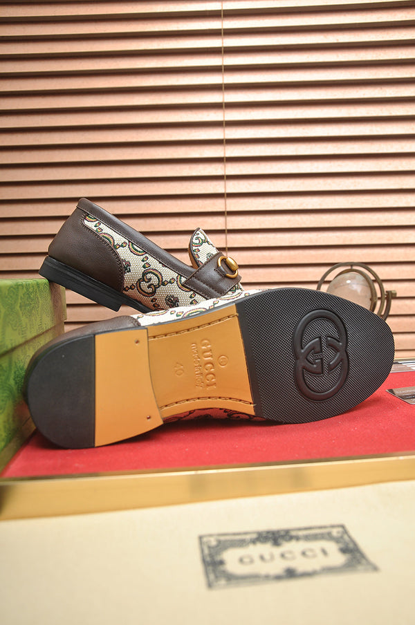 GG Men's Jordaan Loafer Brown Canvas 600721