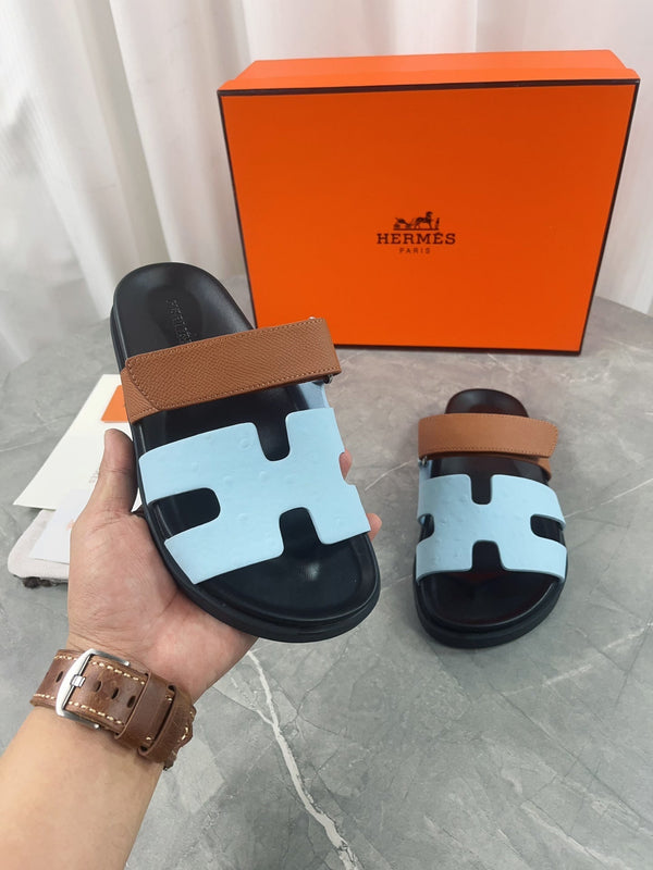 chypre sandal brown cloud blue calfskin