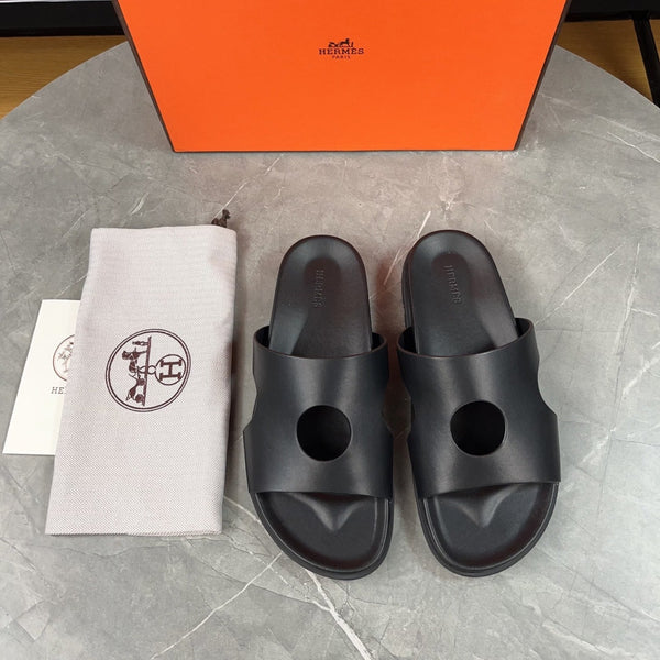 HM Men's Edith Slide Black Sheepskin 567372