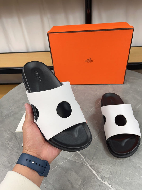 HM Men's Edith Slide White Sheepskin 567373