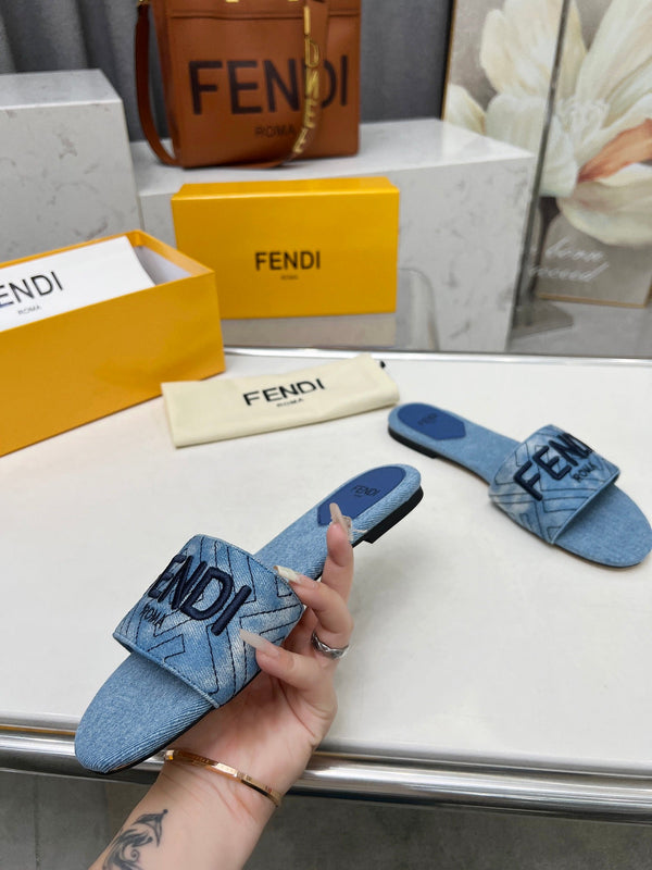 FF 5 BLUE DENIM CANVAS SLIDE