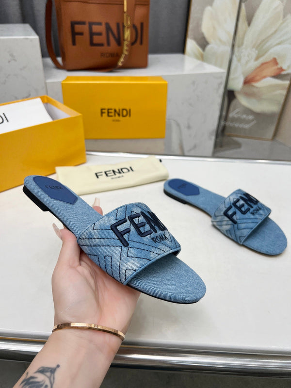 FF 5 BLUE DENIM CANVAS SLIDE