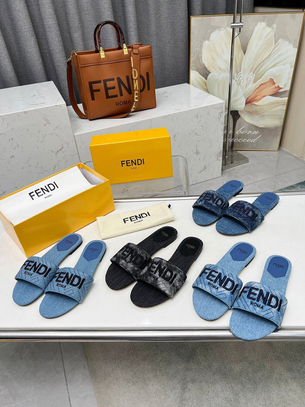 FF 5 BLUE DENIM CANVAS SLIDE