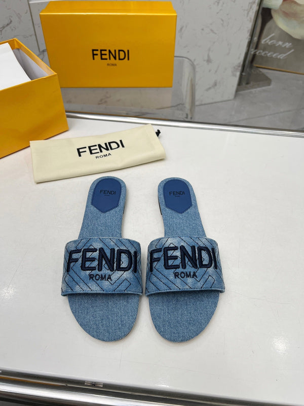 FF 5 BLUE DENIM CANVAS SLIDE