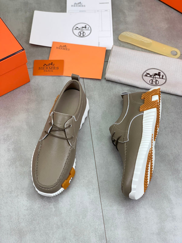 HM INCREASE SNEAKER TAN CALFSKIN