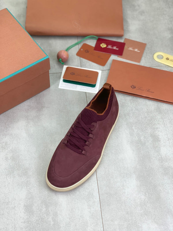 LP SOHO WALK TRAINERS IN MULBERRY SUEDE