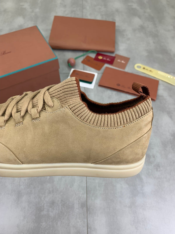 LP SOHO WALK TRAINERS IN WALNUT SUEDE