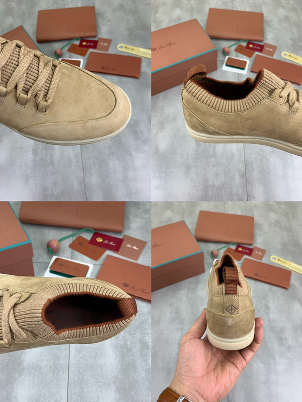 LP SOHO WALK TRAINERS IN WALNUT SUEDE