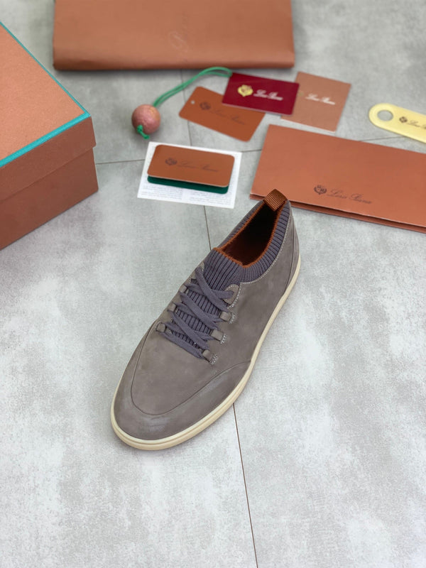 LP SOHO WALK TRAINERS IN LIGHT GRAY SUEDE