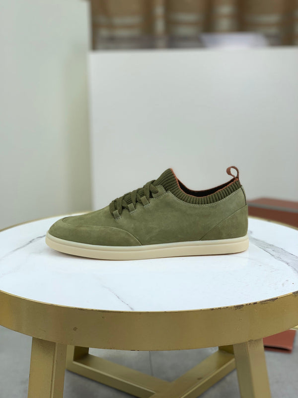 LP SOHO WALK TRAINERS IN OLIVE SUEDE
