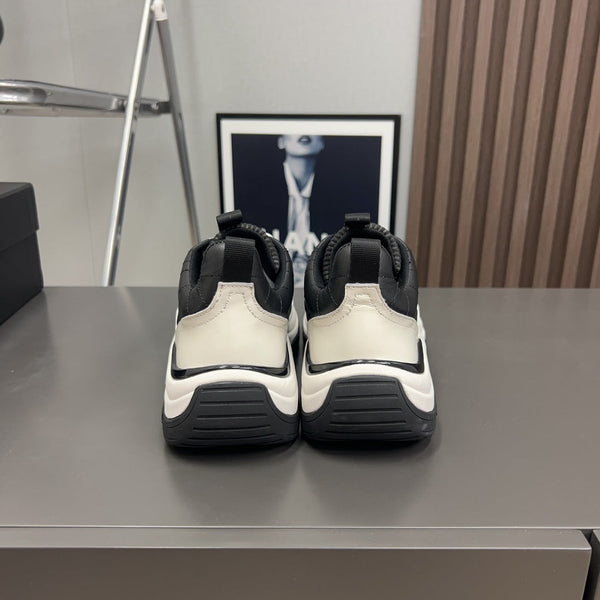 CC Sneaker Black Quilted Cowhide