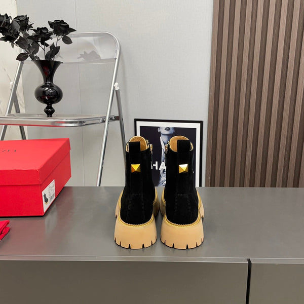 Stivaletti Valentino 30MM in camoscio nero 996146