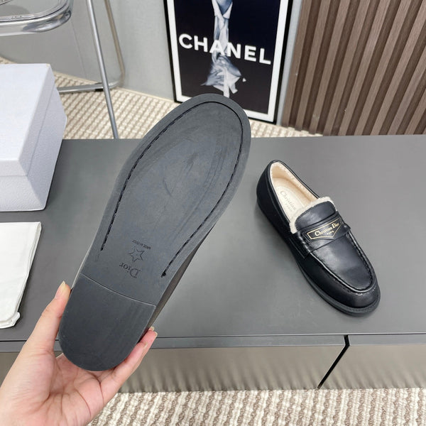 CD Loafer In Black Cowhide 996003