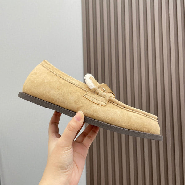 CD Loafer In Light Yellow Brown Suede 996007