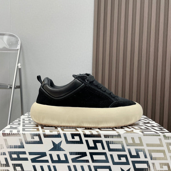 SPACE-STAR CUBE SNEAKERS IN BLACK SUEDE WITH PERFORATED STAR