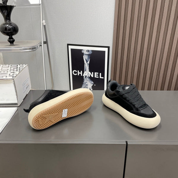 SPACE-STAR CUBE SNEAKERS IN BLACK SUEDE WITH PERFORATED STAR