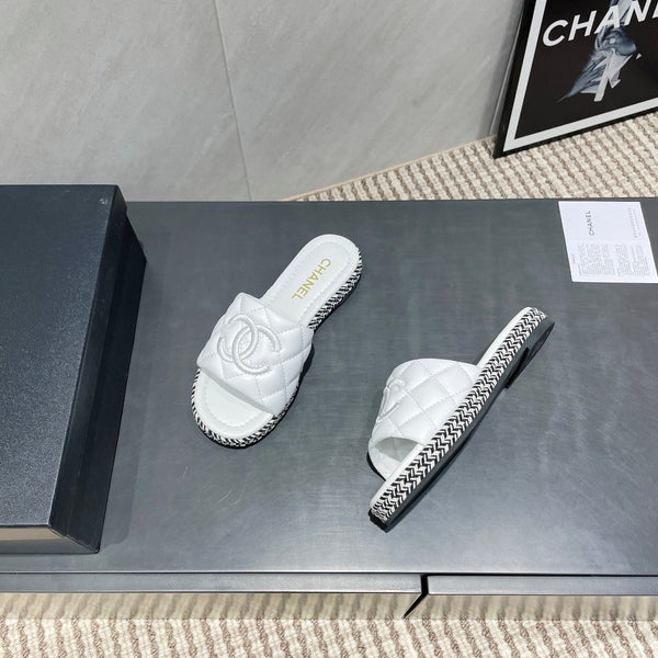 CC 25 Espadrilles Sandal Quilted Calfskin