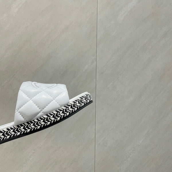 CC 25 Espadrilles Sandal Quilted Calfskin