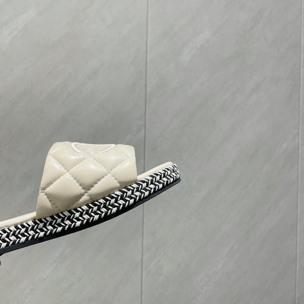 CC 25 Espadrilles Sandal Quilted Calfskin