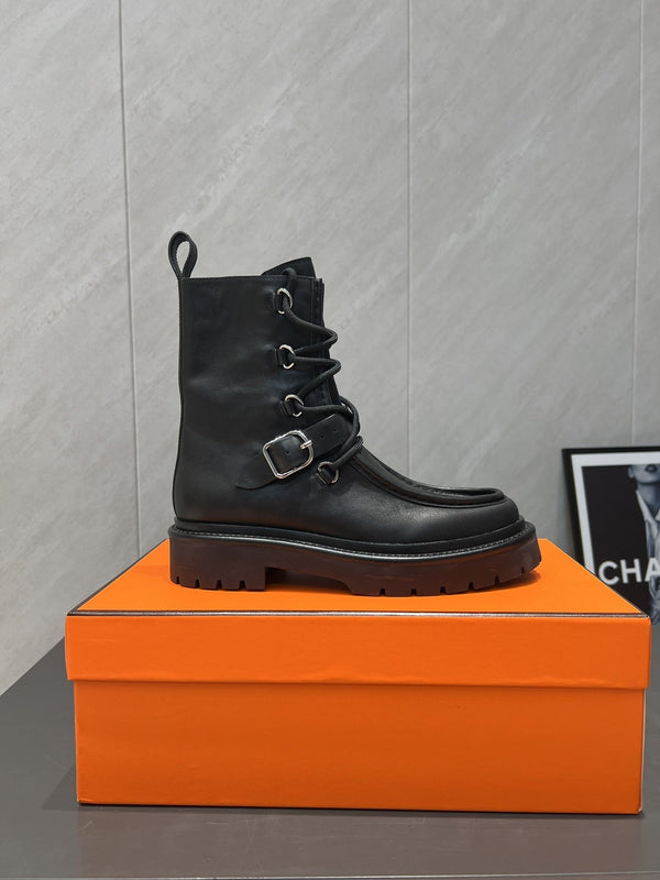 Stivali HM 25s Tobacco 30mm Pelle bovina nera 442554