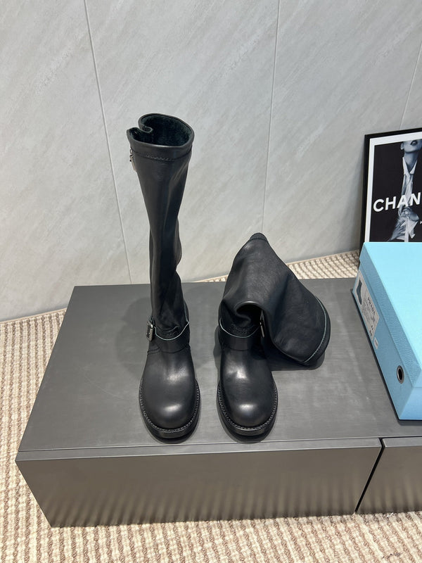 Prada 25 Boot 30mm Black Cowhide 501663