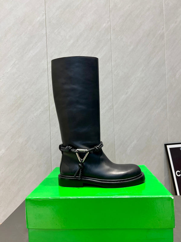 BV James Long Boot Black Calfskin 540192