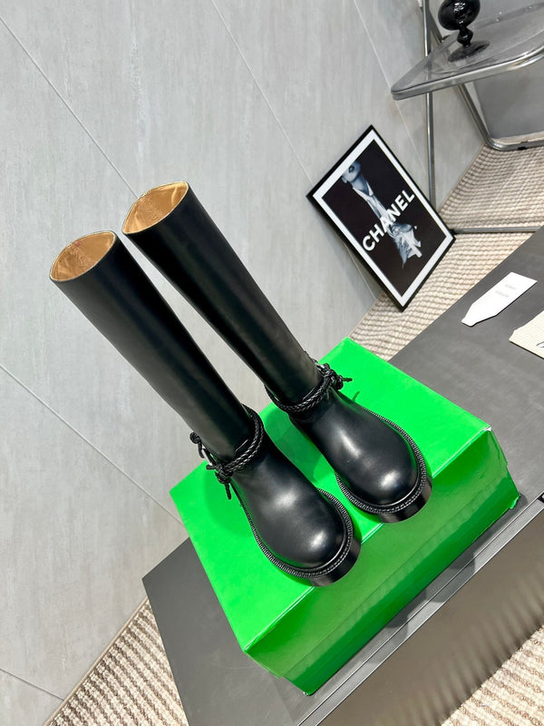 BV James Long Boot Black Calfskin 540192