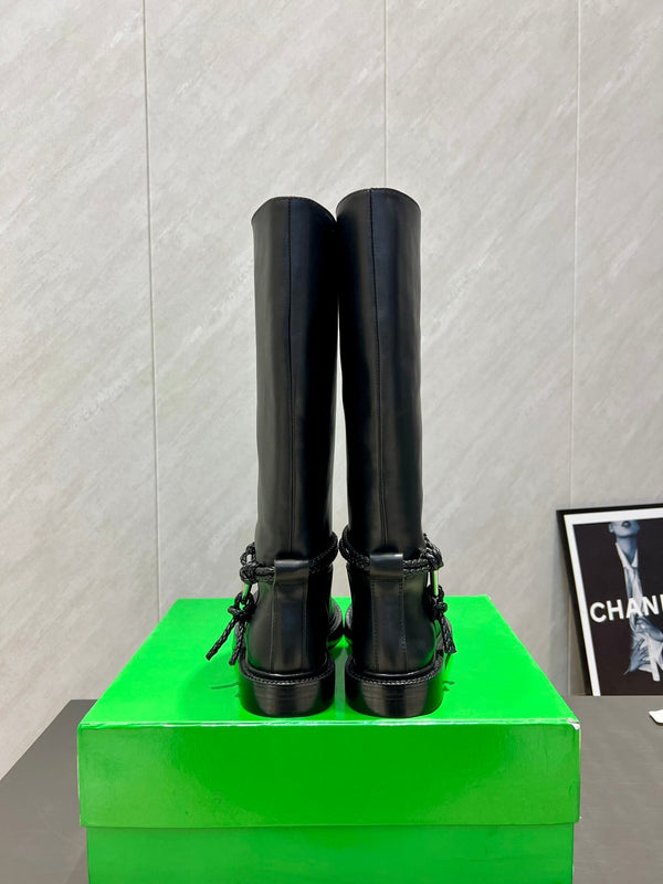 BV James Long Boot Black Calfskin 540192