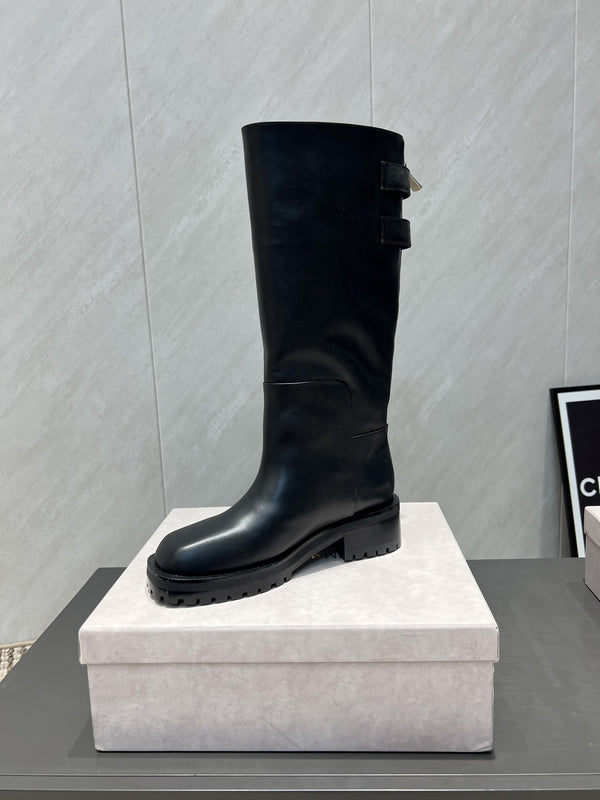 Jimmy Choo Brooklyn Boots Black Leather 540671