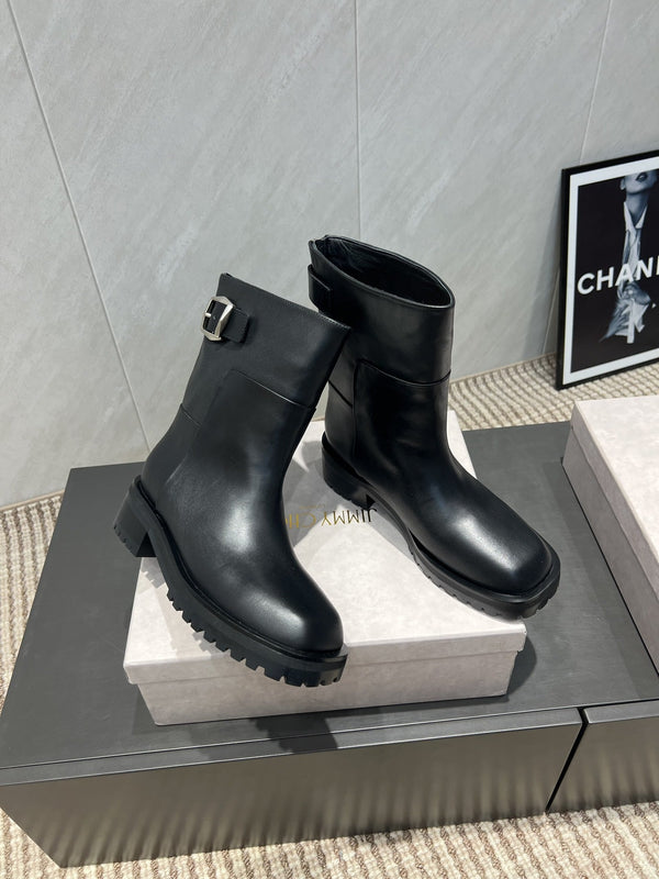 Jimmy Choo Brooklyn Boots Black Leather 540672
