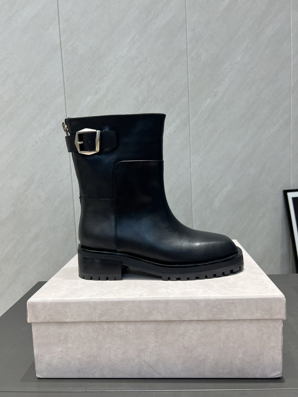 Jimmy Choo Brooklyn Boots Black Leather 540672