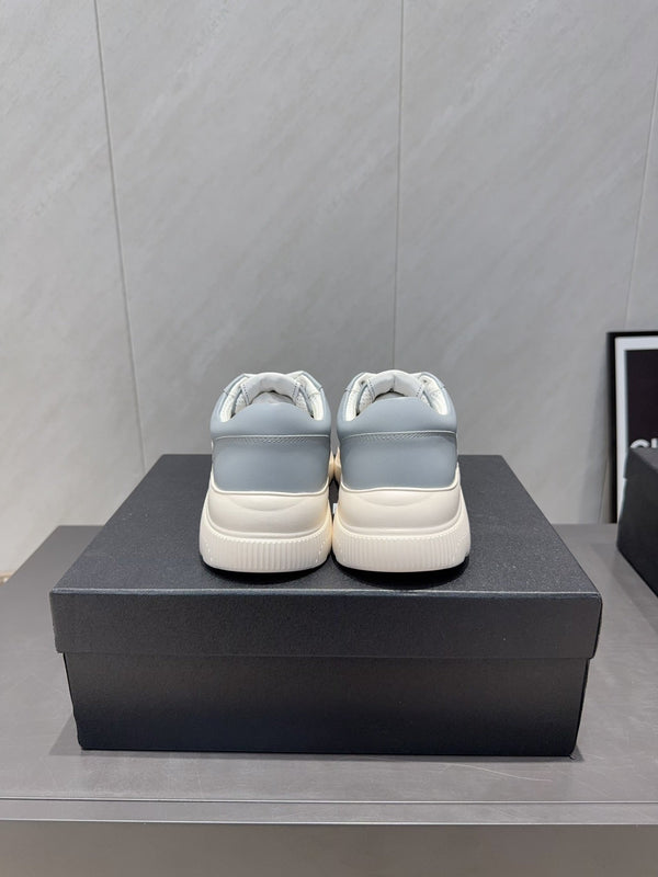 Chanel 25 Sneaker Blue White Cowhide 540335