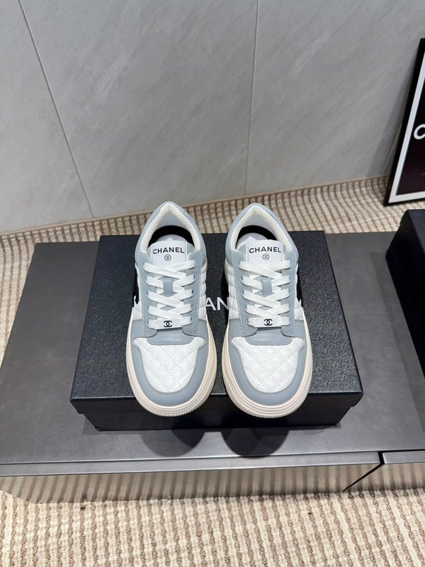 Chanel 25 Sneaker Blue White Cowhide 540335