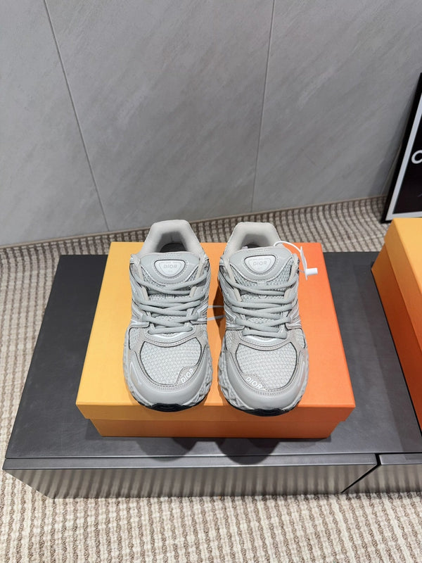 CD B35 NXXT Baskets Gris Caoutchouc Maille 614261