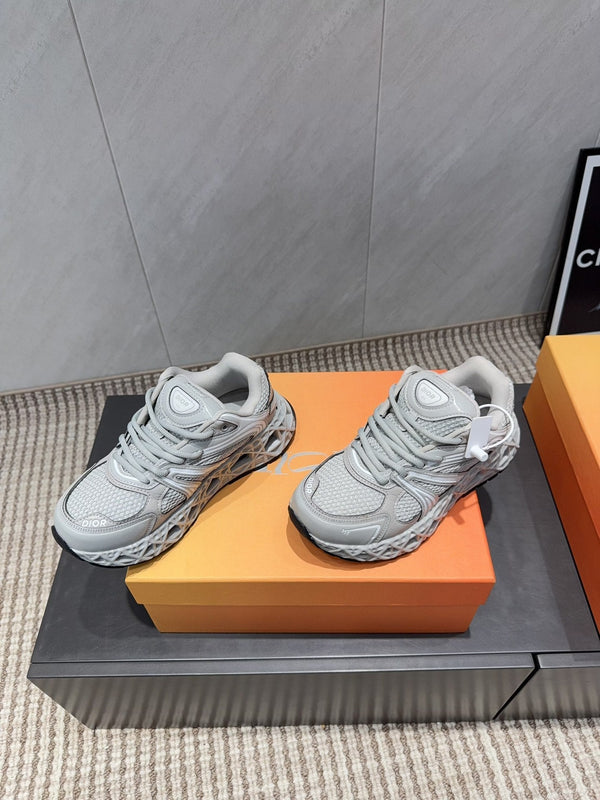 CD B35 NXXT Baskets Gris Caoutchouc Maille 614261