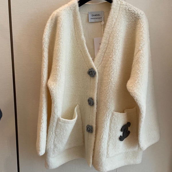 CC Cardigan Biege Wool