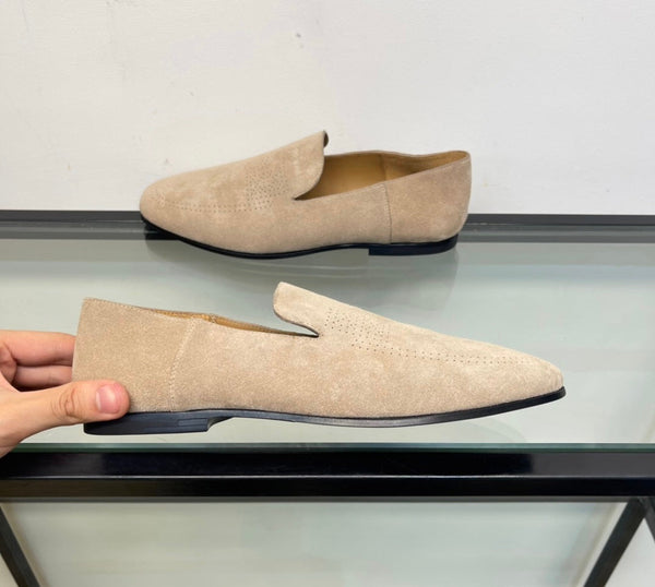 HM Men's Loafer Beige Suede 603628