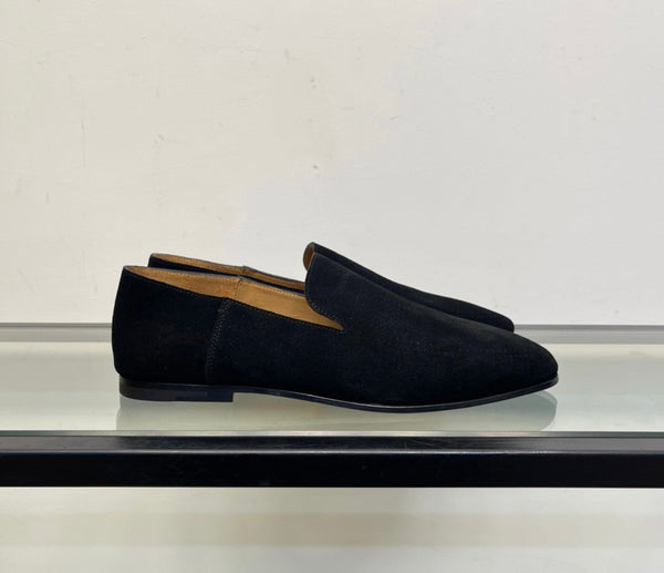 HM Men's Loafer Black Suede 603629