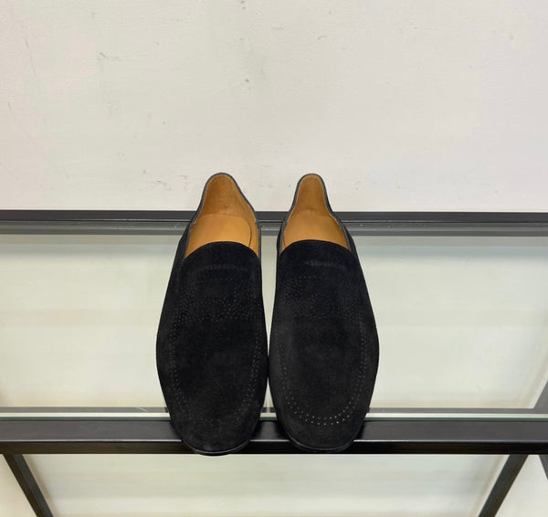 HM Men's Loafer Black Suede 603629