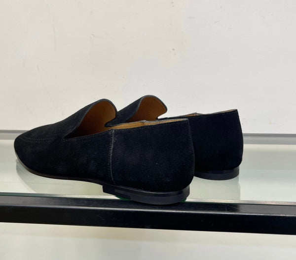 HM Men's Loafer Black Suede 603629