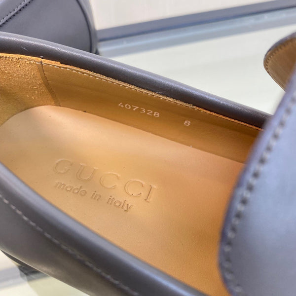 GG Men's Loafer Grey Premium Cowhide 559060