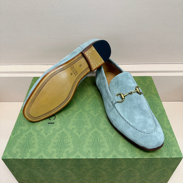 GG Men's Jordaan Loafer Light Blue Suede 575860