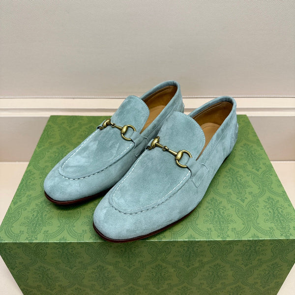 GG Men's Jordaan Loafer Light Blue Suede 575860
